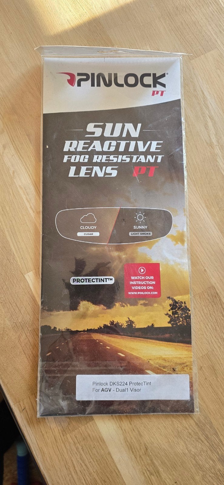 Pinlock DKS224 ProtecTint voor AGV - Dual1 Visor, Motoren, Ophalen of Verzenden, Nieuw met kaartje, Integraalhelm, AGV