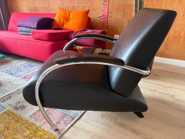 Gelderland fauteuil 5470, Ophalen, Gebruikt, 50 tot 75 cm, Leer