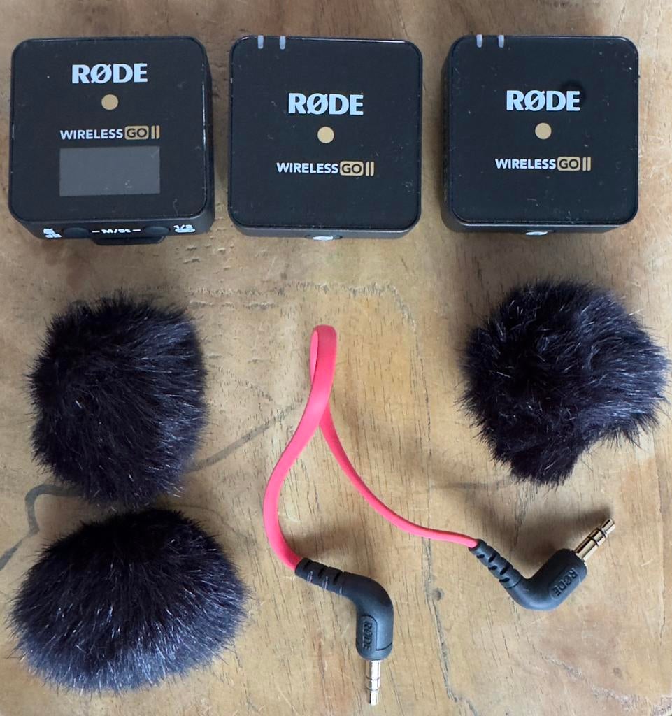 Røde Wireless Go II set draadloze microfoons film video, Verzenden, Zo goed als nieuw, Audio