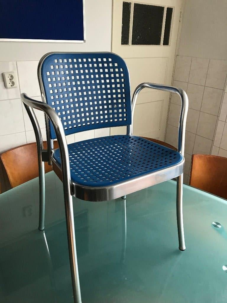 Depadova De Padova Silver chair stoel blauw design modern, Ophalen, Blauw, Zo goed als nieuw, Nvt