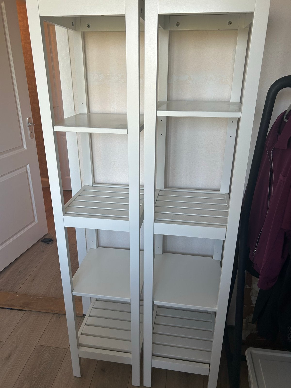 IKEA Muskan Stellingkast Wit 2x, Ophalen, Zo goed als nieuw