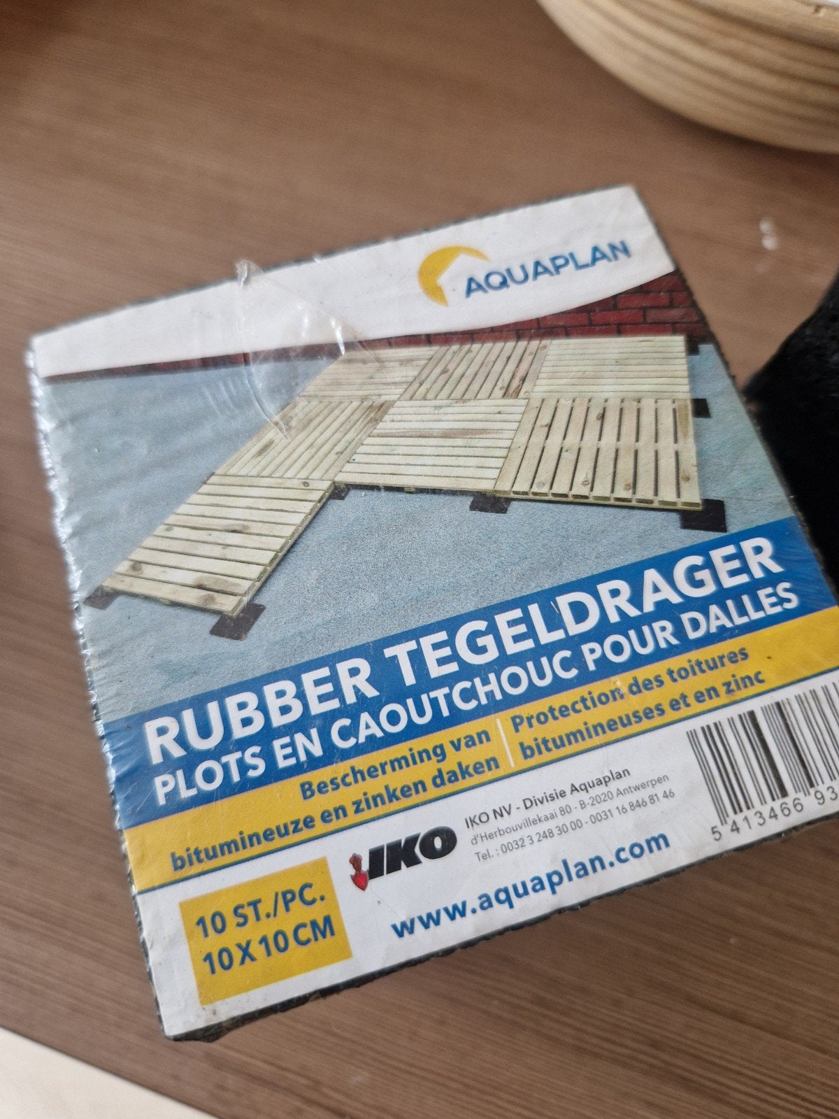 Aquaplan Rubber Tegeldragers 10x10 cm (10 stuks), Ophalen, Rubber, Nieuw, Minder dan 5 m²