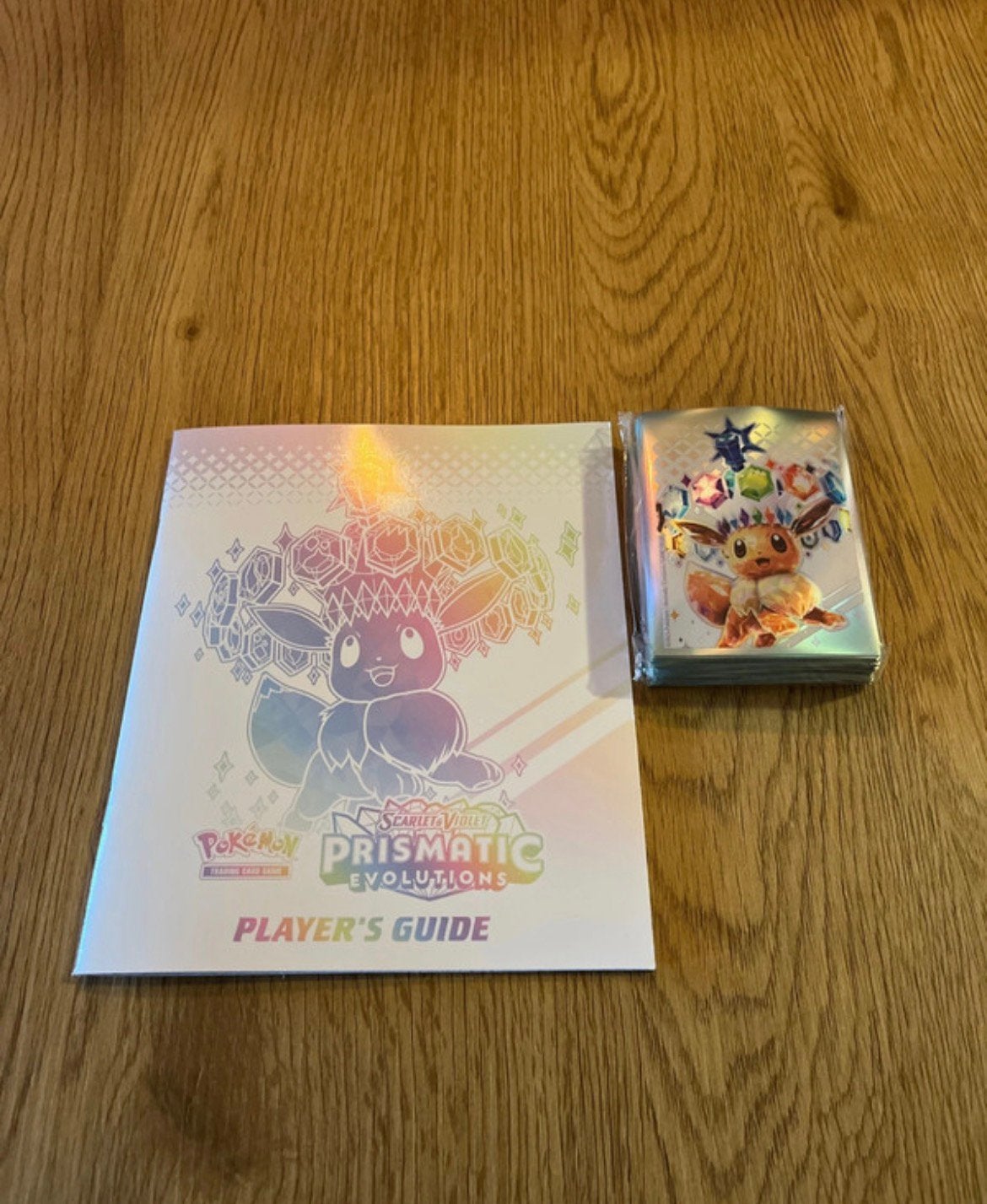 Prismatic Evolutions player’s guide, Verzenden, Zo goed als nieuw, Sleeves of Kaarthoesjes