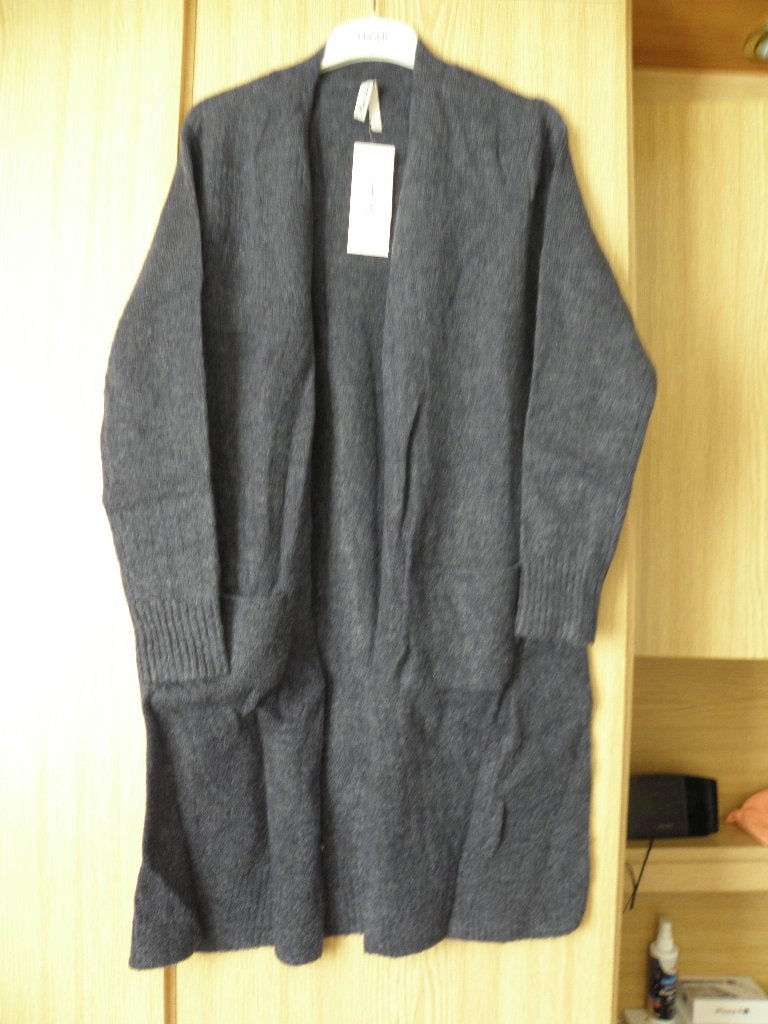 Nieuw lang blauw acryl polyester stretch vest MISS ETAM mt L, Kleding | Dames, Maat 38/40 (M), Blauw, Nieuw, Ophalen of Verzenden