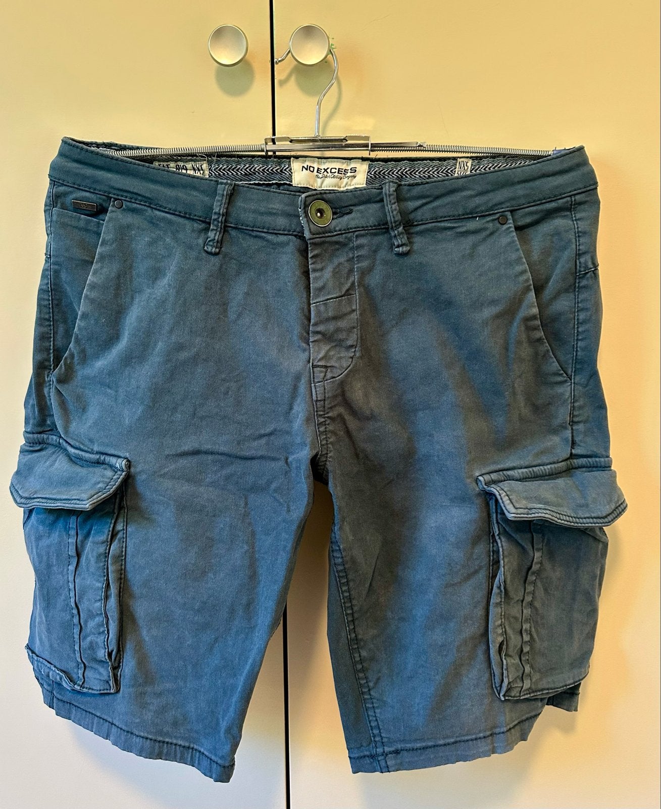 No Excess Cargo Shorts - Maat 29, Kleding | Heren, Ophalen of Verzenden, Gedragen, Maat 46 (S) of kleiner, Blauw