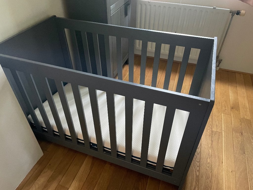 Woood ledikant met aerosleep matras, Ophalen, Gebruikt, Ledikant