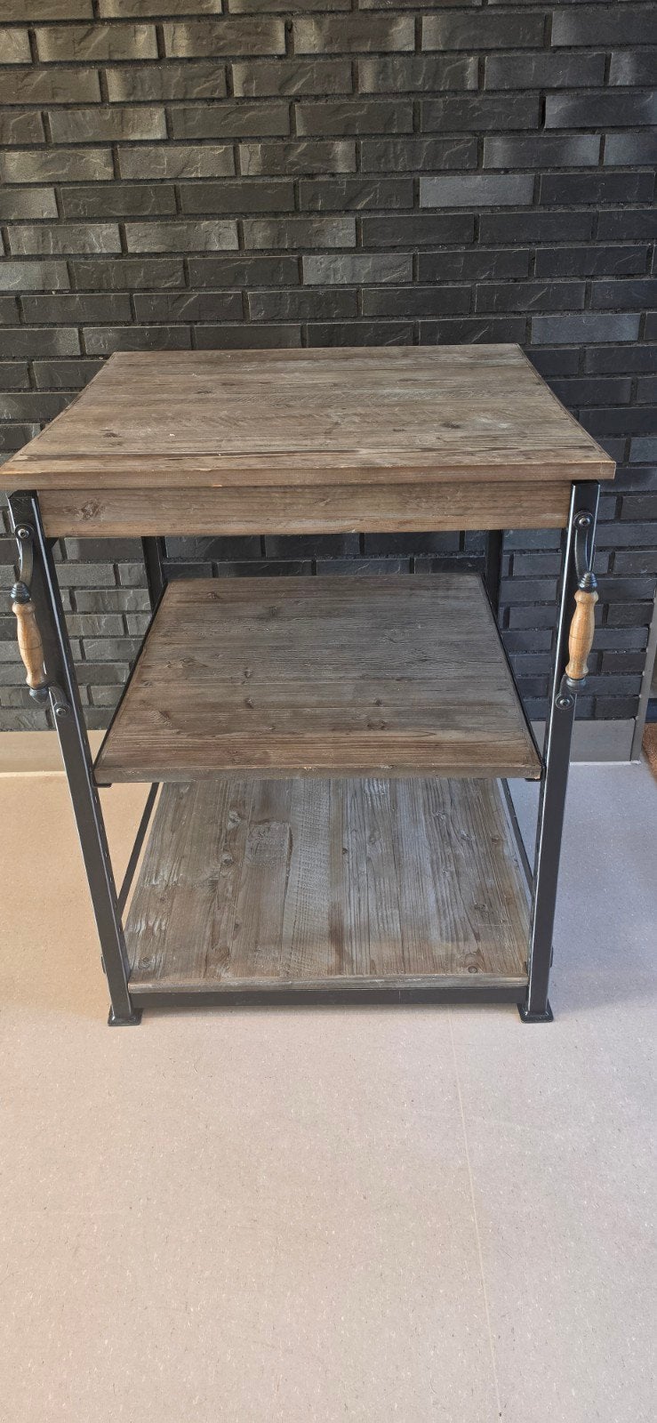 Riviera Maison bijzettafel/display tafel, Landelijk, industrieel, Vierkant, Zo goed als nieuw, 75 cm of meer