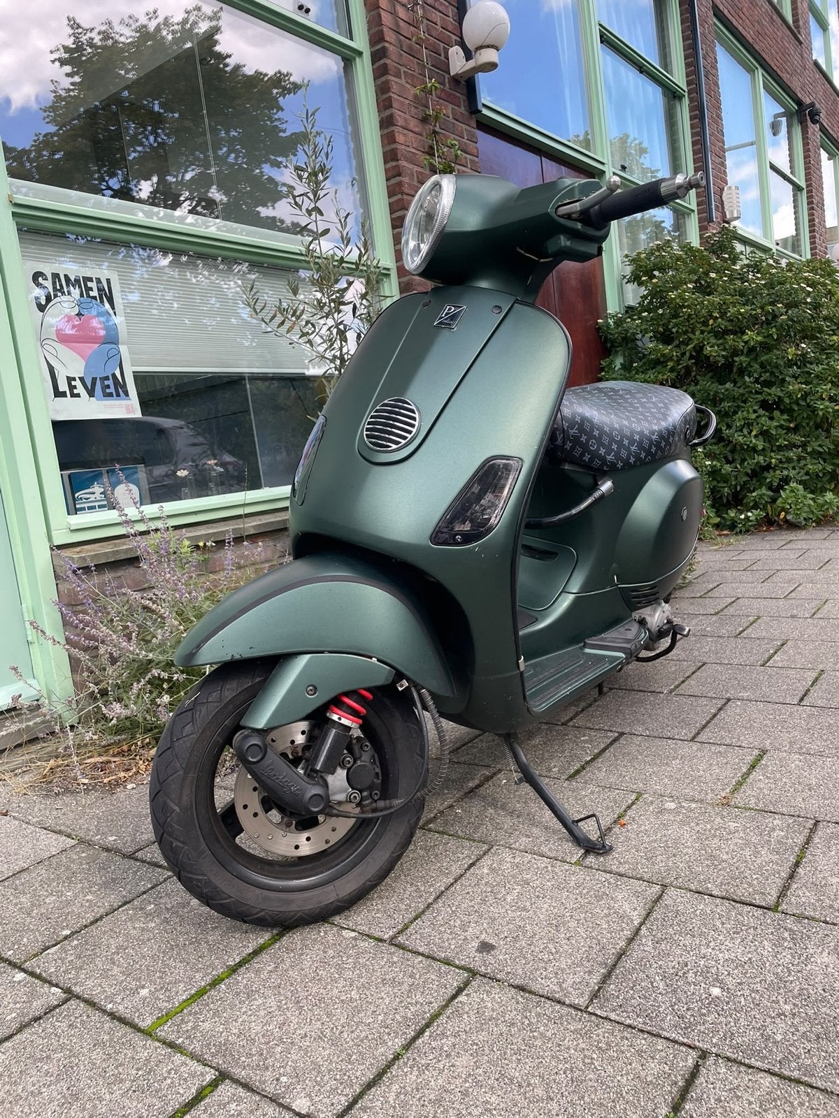 Vespa LXV - Groen - 2010 - 15.286 km, Fietsen en Brommers, Ophalen, Gebruikt, Maximaal 45 km/u, Vespa LXV