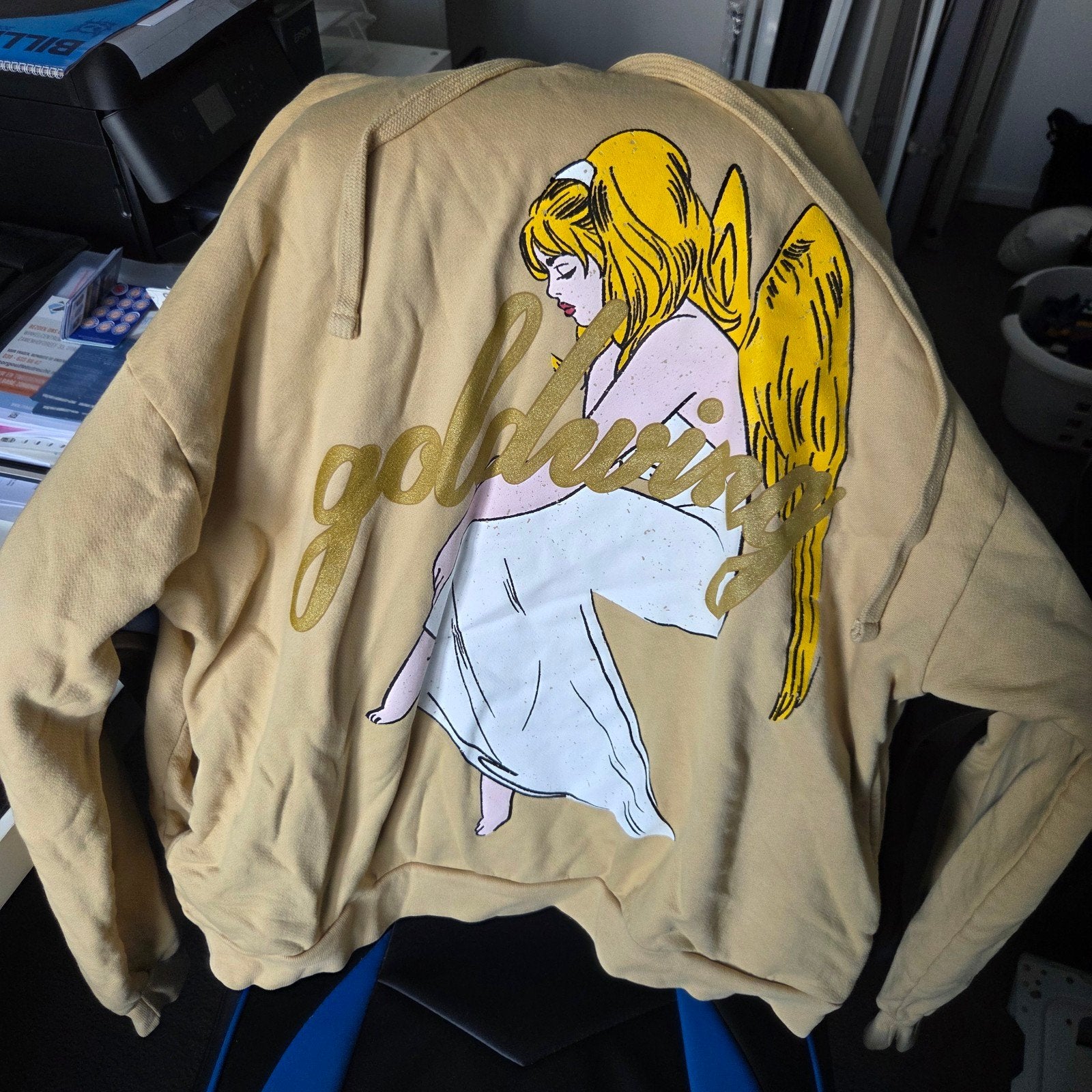 Billie Eilish Hoodie Merch goldwing, Billie Eilish, Ophalen of Verzenden, Nieuw