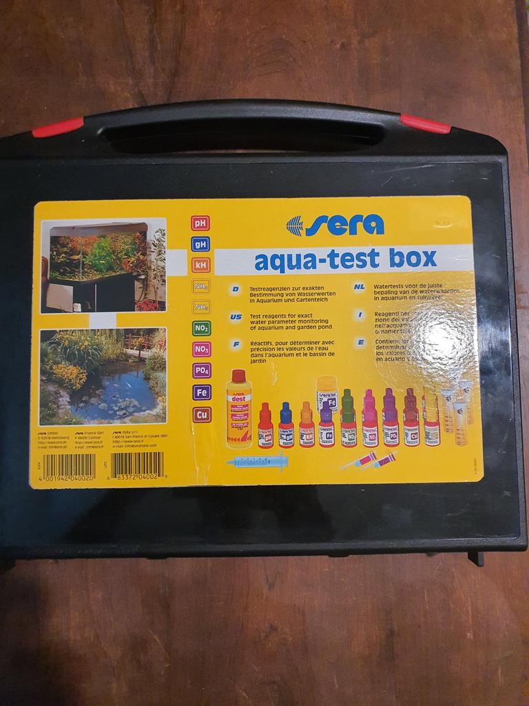 Sera aqua test box. Aquarium test koffer. Uitgebreid..., Dieren en Toebehoren, Vissen | Aquaria en Toebehoren, Ophalen of Verzenden