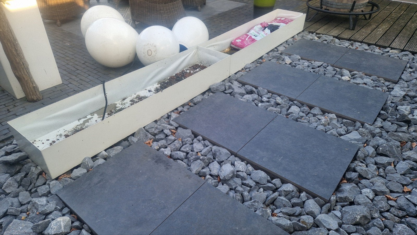 2x Metalen Design Plantenbakken 180x42x23 cm, Tuin en Terras, Minder dan 30 cm, 100 cm of meer, Ophalen of Verzenden, Metaal