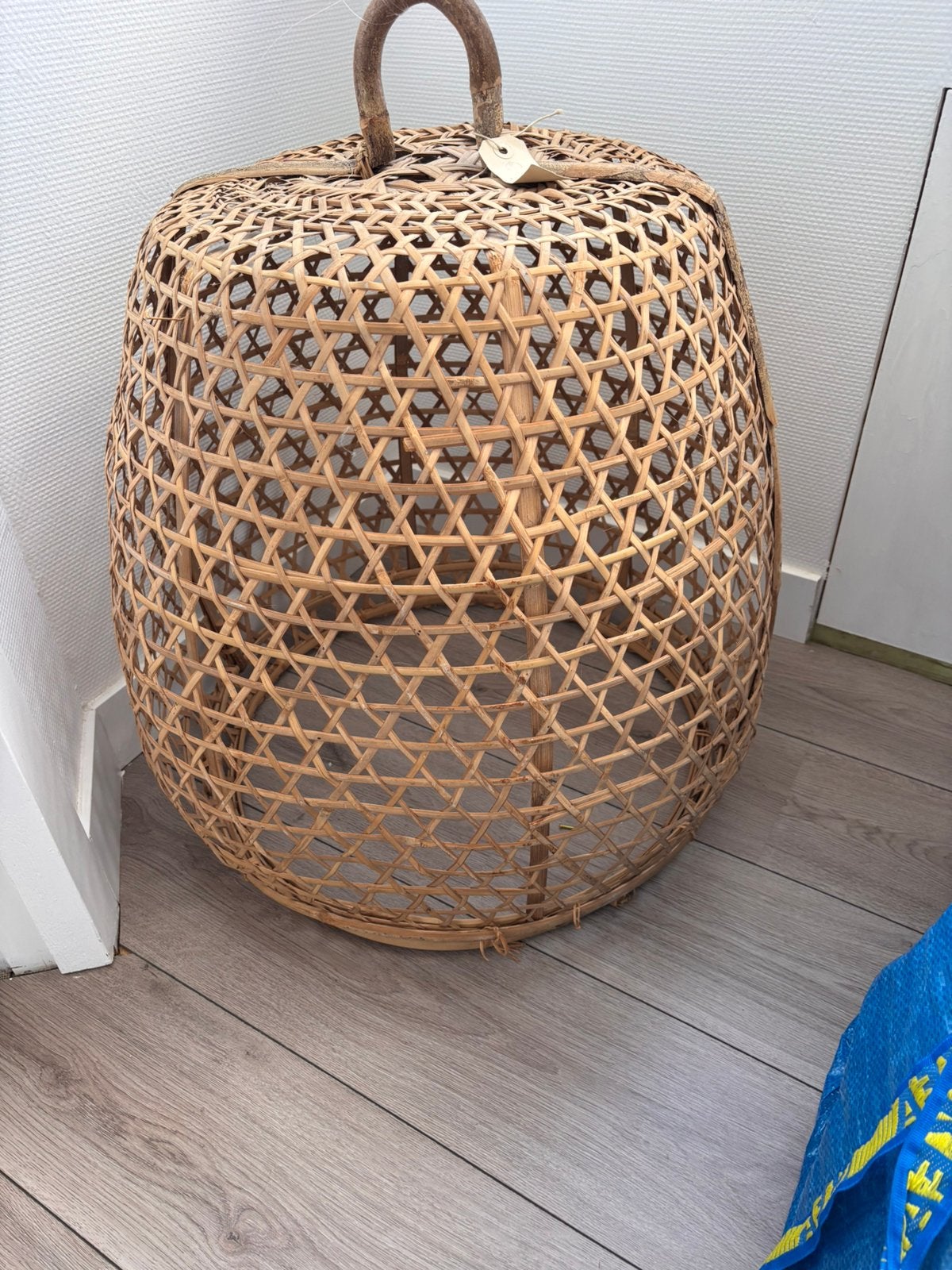 Lamp indonesische hanenmand, Huis en Inrichting, Ophalen, Zo goed als nieuw