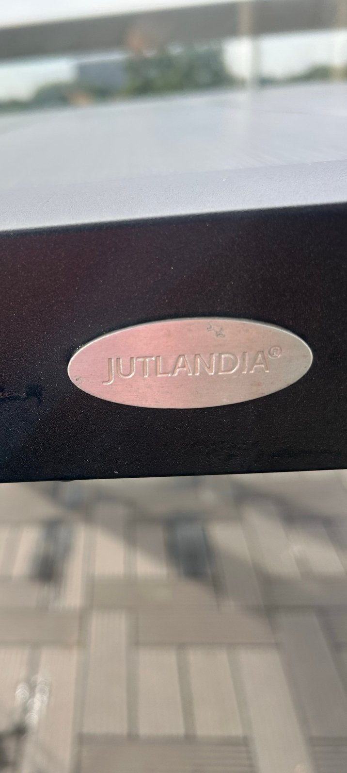 Jutlandia tuintafel - Zo goed als nieuw, Tuin en Terras, Ophalen, Zo goed als nieuw, Rechthoekig, Metaal