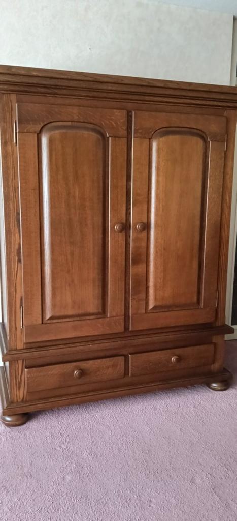 Eiken kast, Ophalen, Gebruikt, 50 tot 75 cm, 100 tot 150 cm