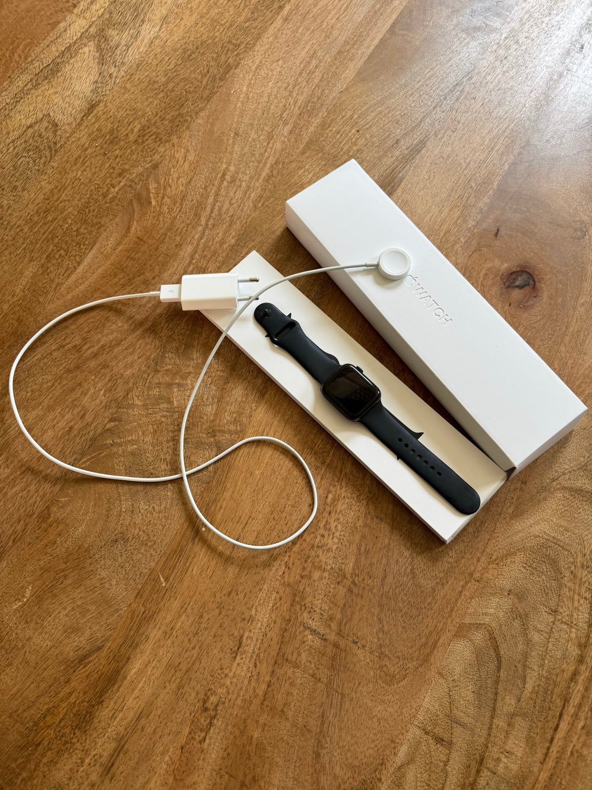 Apple Watch Series 6 GPS 44mm Space Gray Aluminium, Gebruikt, Zwart, IOS, Ophalen of Verzenden