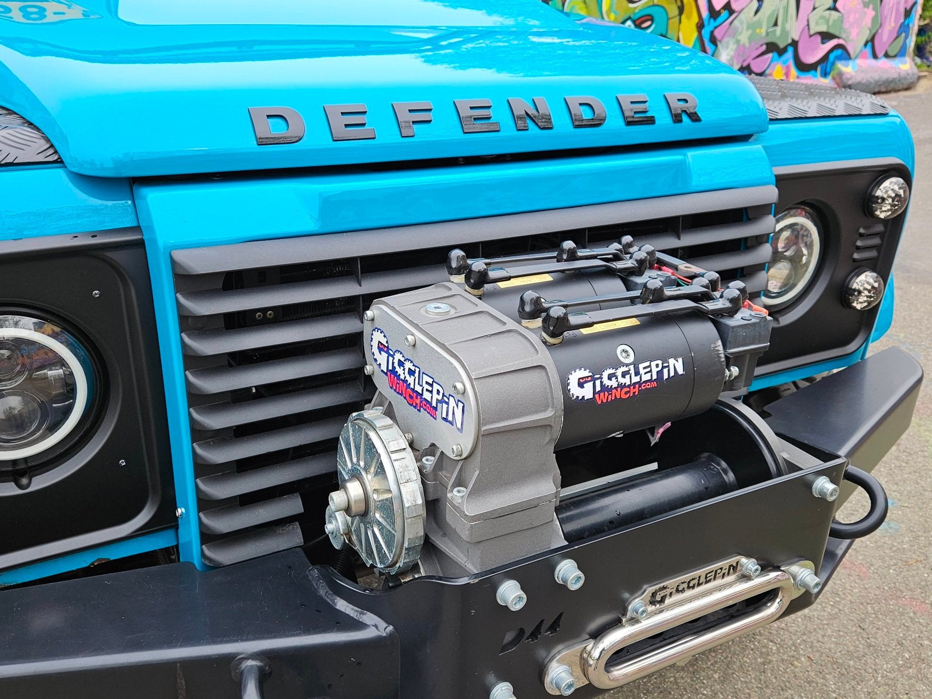 Land Rover Defender 90 soft top custom 2.4 TD 4 zits Miami B, Auto's, Gebruikt, Zwart, 4 cilinders, 1795 kg
