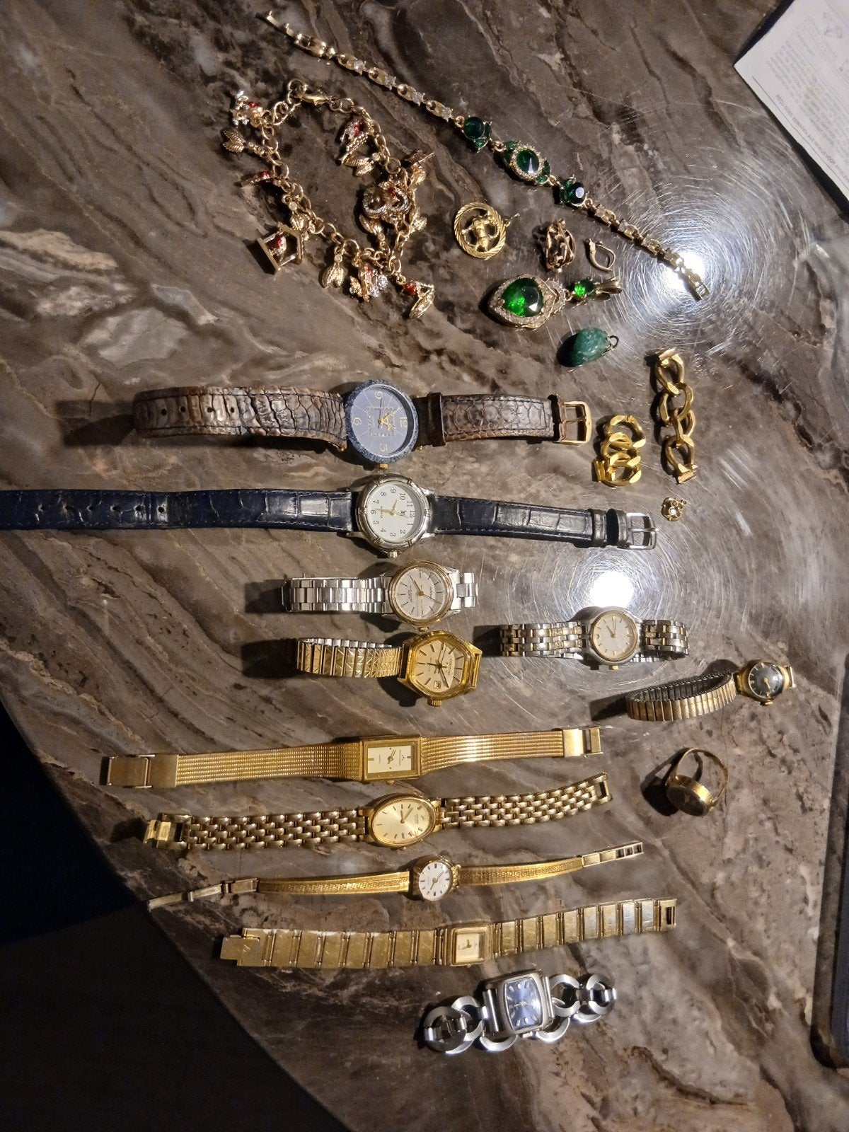 Diverse horloges en sieraden, Overige merken, Overige materialen, Gebruikt, Verzenden