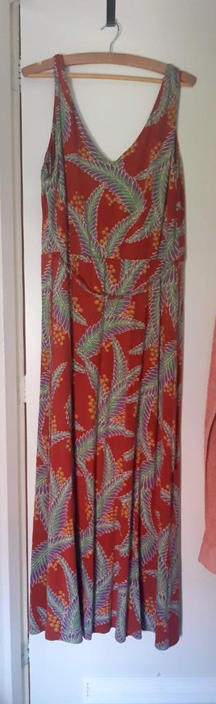 King Louie | MAXI jurk | xl | botanische print | comfi zacht, Maat 46/48 (XL) of groter, Ophalen of Verzenden, Zo goed als nieuw