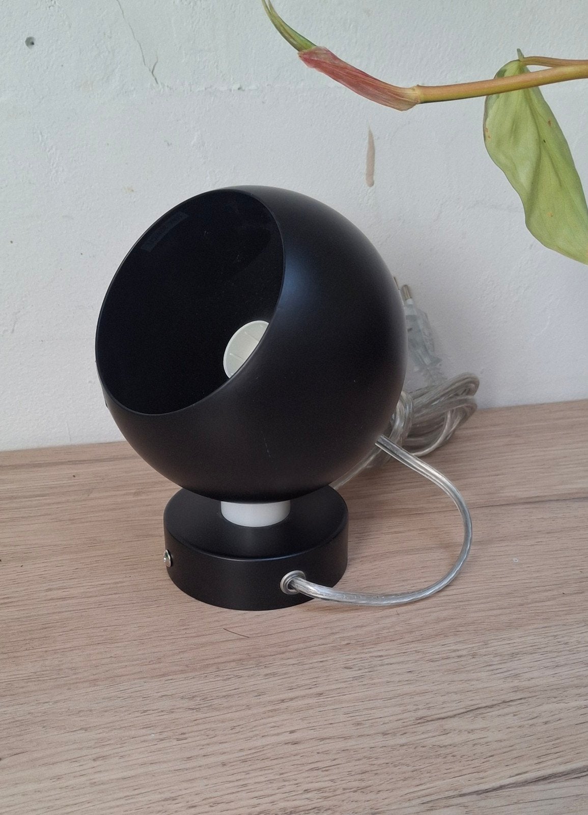 Mat zwarte Frandsen Eyeball magneetlamp. Denemarken., Ophalen of Verzenden, Gebruikt