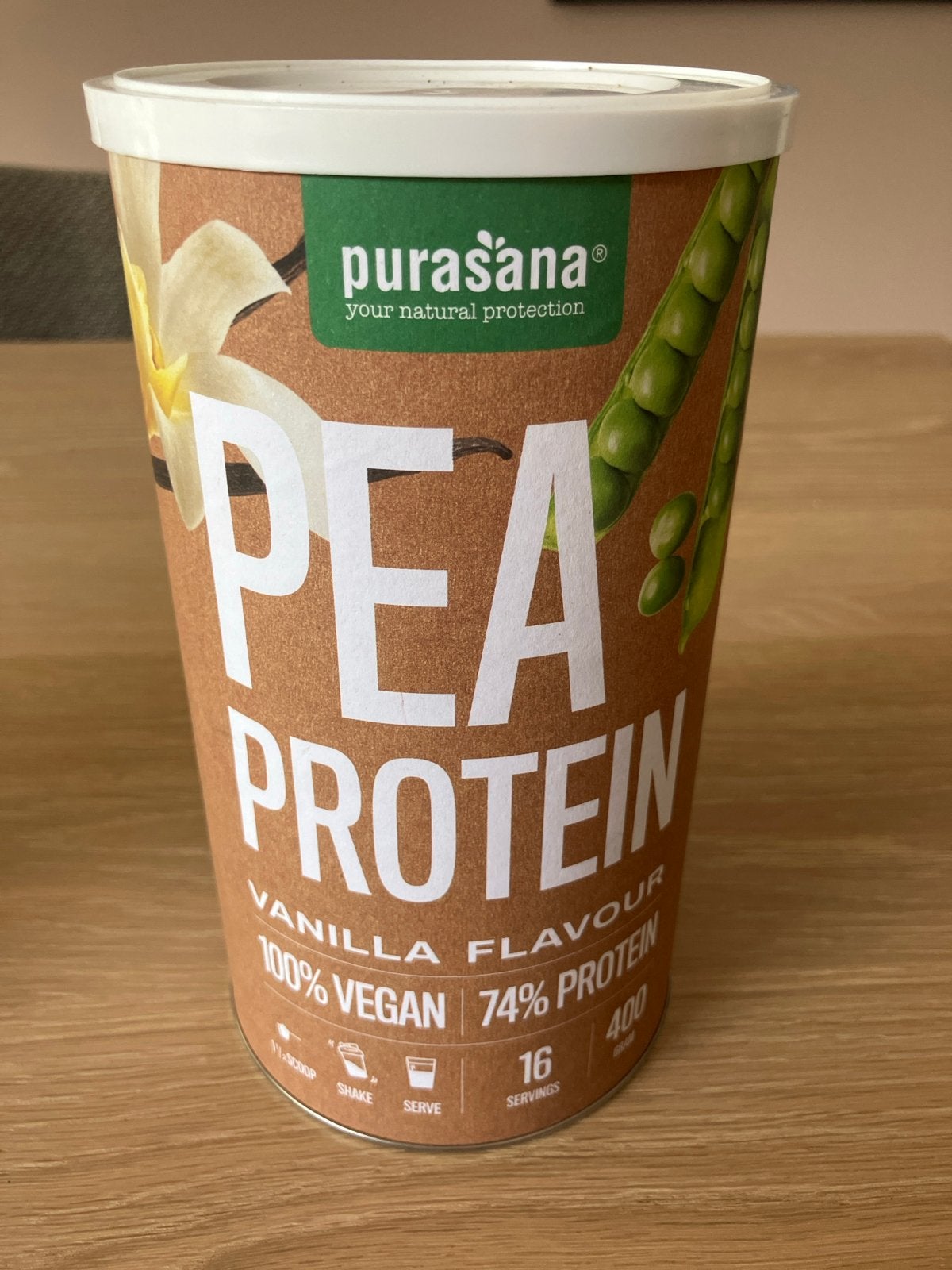 Purasana Erwten Eiwit Vanille Smaak 400g, Sport en Fitness, Ophalen, Nieuw, Poeder of Drank