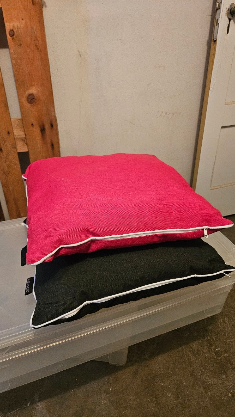 Kussens zwart en roze 40x40, Ophalen, Nieuw