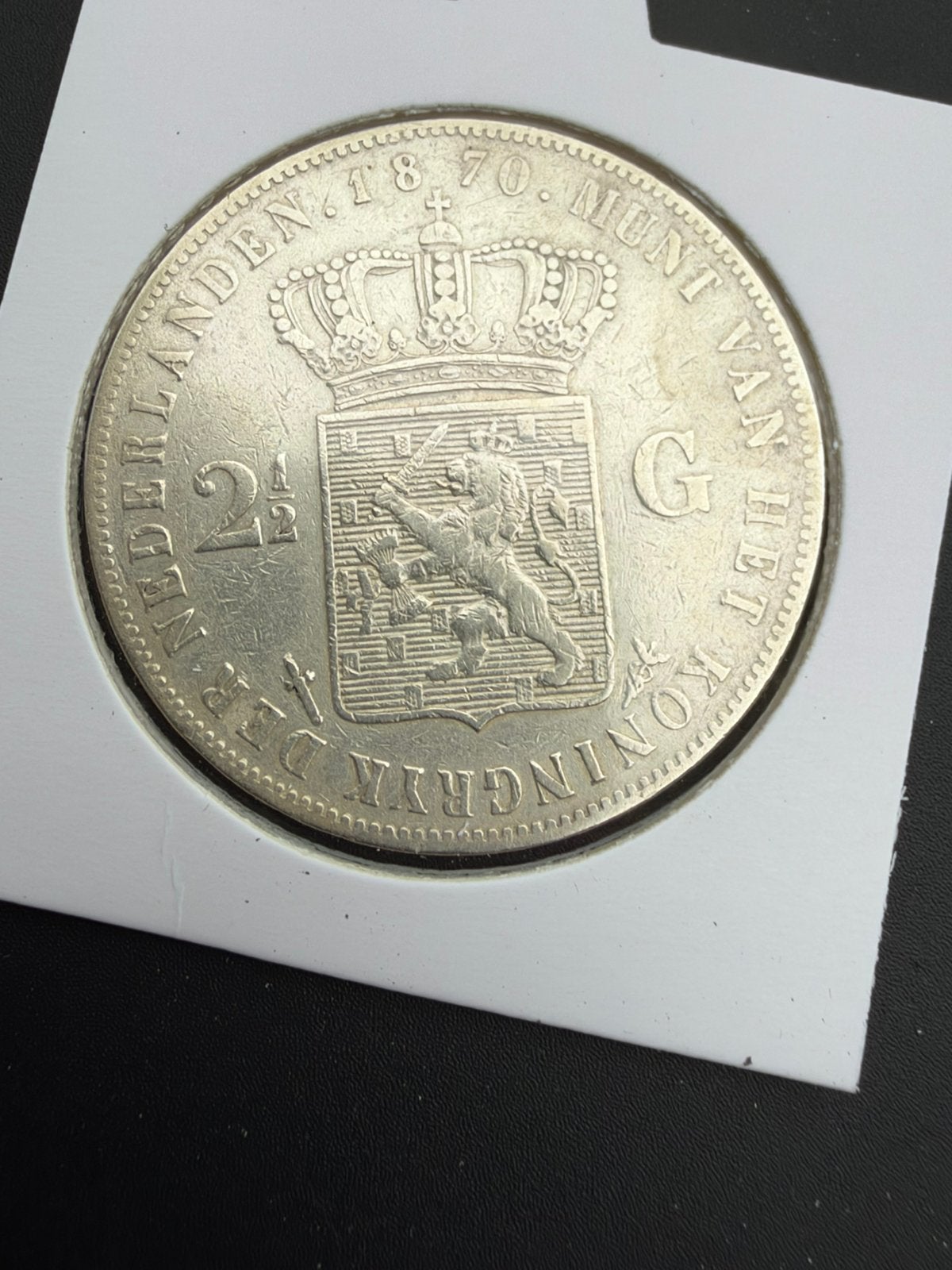 Rijksdaalder 1870 Willem IIi, Koning Willem III, Zilver, Ophalen of Verzenden, Losse munt