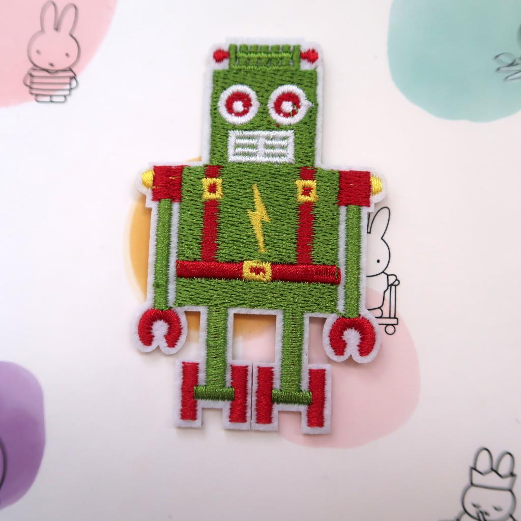 Geborduurde Robot Opstrijk Patch Badge Applique, Verzenden, Nieuw, Overige applicaties