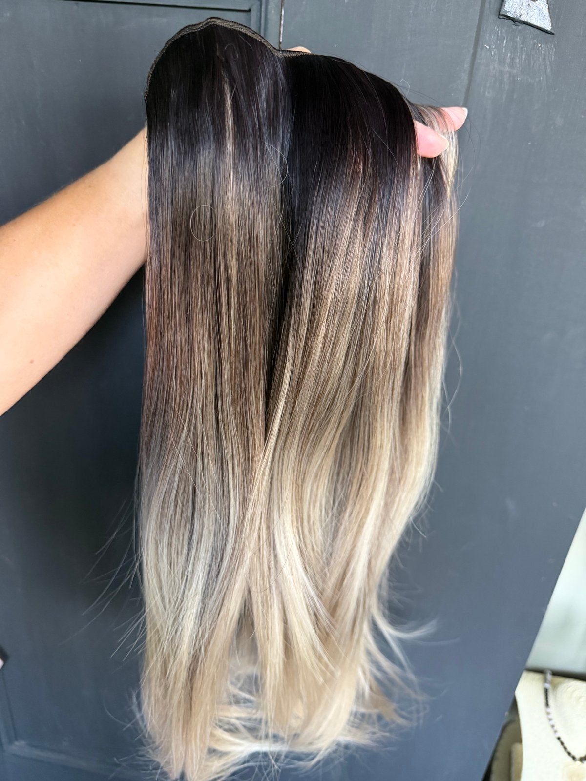 Prachtig haarstuk met haarclips - Ombre/Balayage, Ophalen of Verzenden, Nieuw, Pruik of Haarverlenging