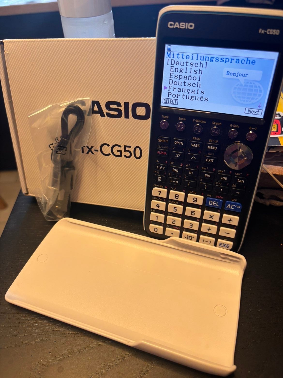Casio fx-CG 50 grafische rekenmachine, Ophalen of Verzenden, Grafische rekenmachine, Zo goed als nieuw