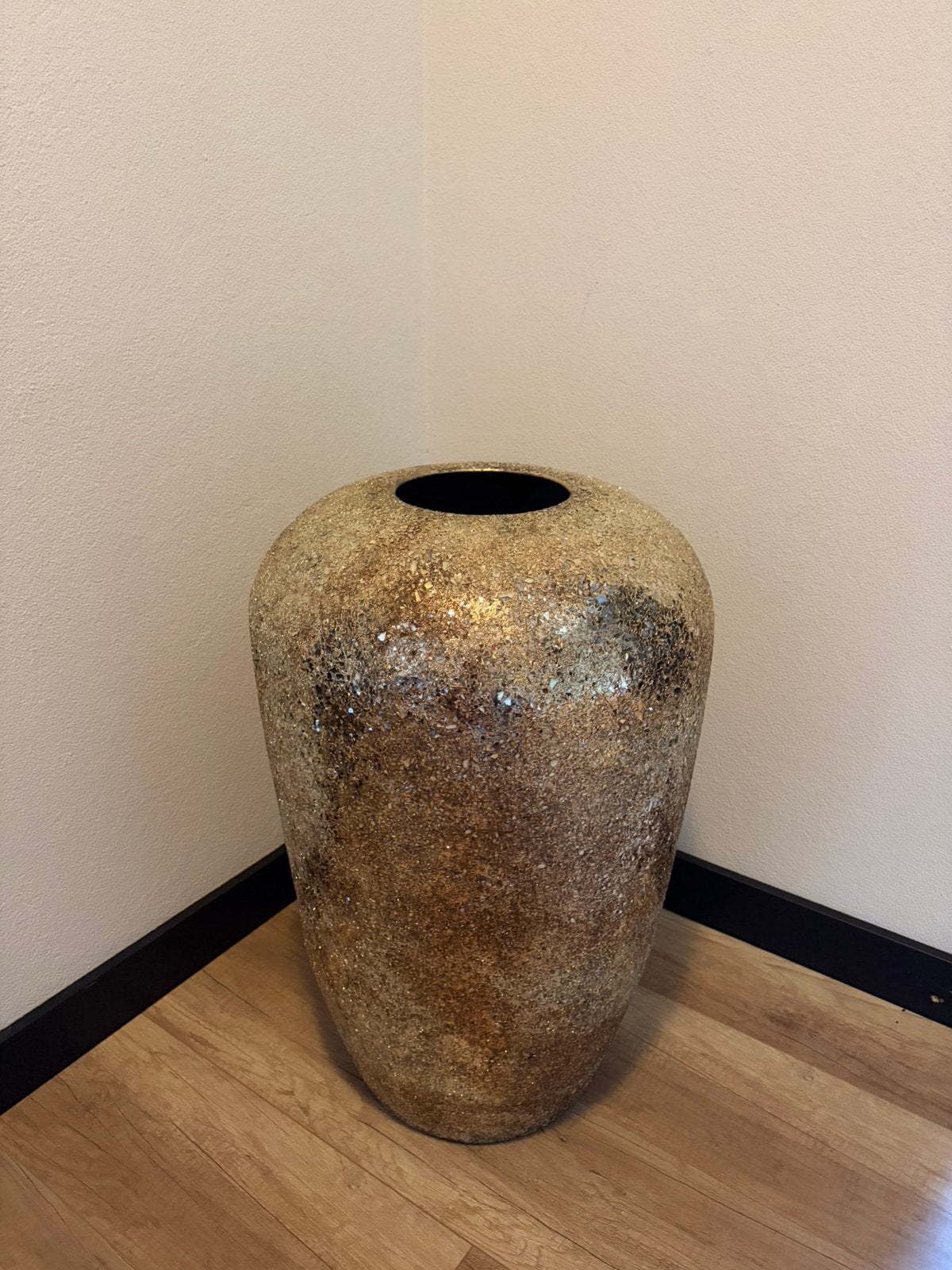 Colmore gouden vaas, Ophalen, 68 cm, Zo goed als nieuw, Metaal