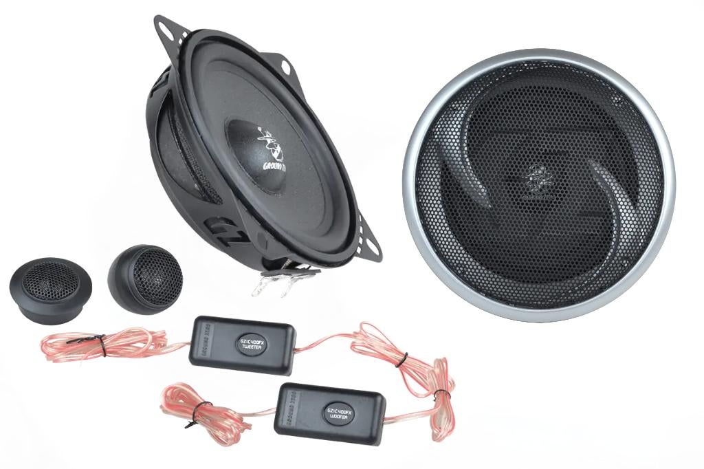Ground Zero GZIC 400FX Composet 10cm Speakers (100W/60Wrms), Auto diversen, Autospeakers, ., Nieuw, Ophalen of Verzenden, .