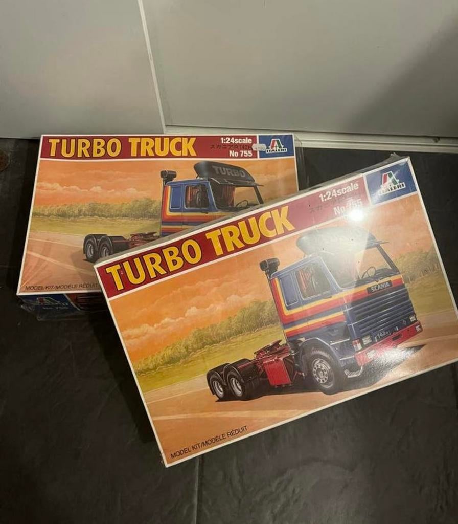 2x Italeri Scania 142H Turbo Truck nr 755 eerste uitgave, Italeri, Groter dan 1:32, Nieuw, Ophalen of Verzenden