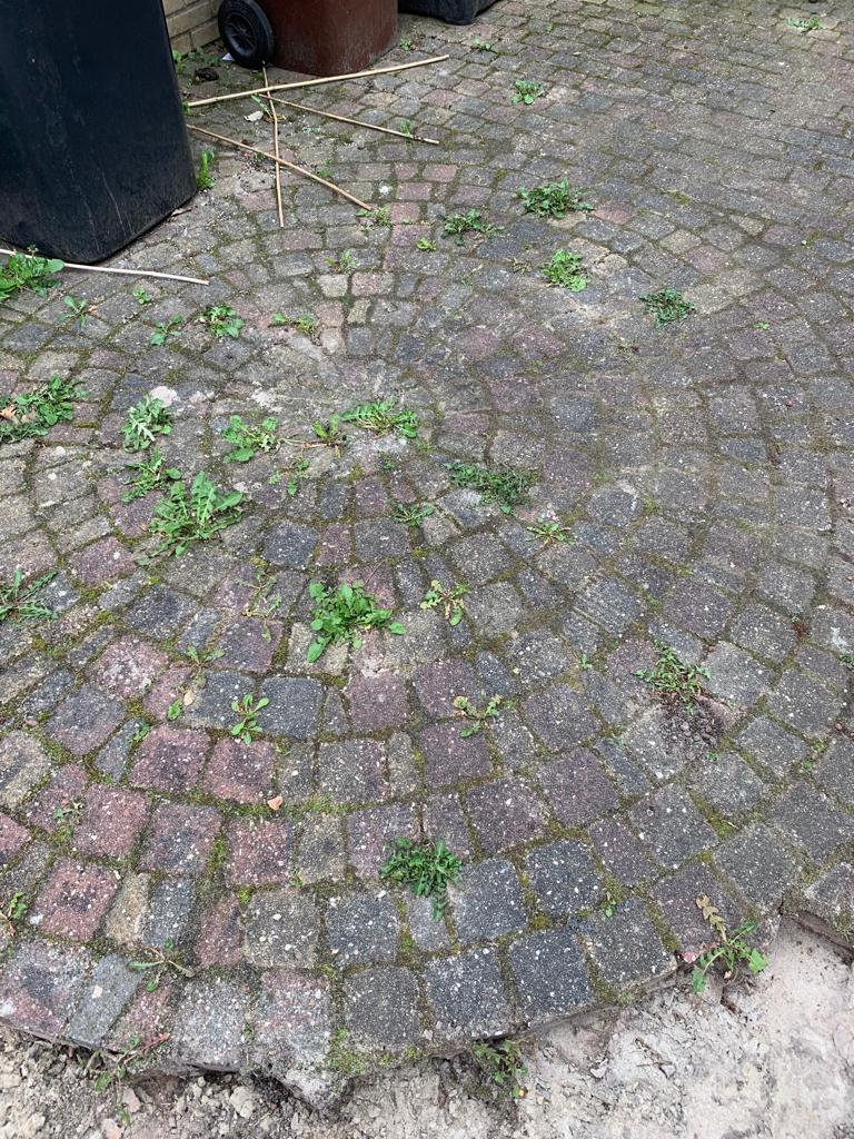 Cirkelbestrating in Kobblestone voor ca.6m2 terras, Tuin en Terras, Tegels en Klinkers, Ophalen, Gebruikt, Klinkers, 5 tot 10 m²