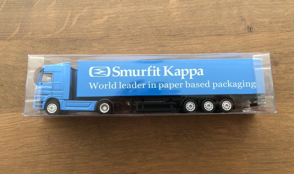 Smurfit Kappa vrachtwagen, Hobby en Vrije tijd, Modelauto's | 1:87, Ophalen, Bus of Vrachtwagen, Overige merken
