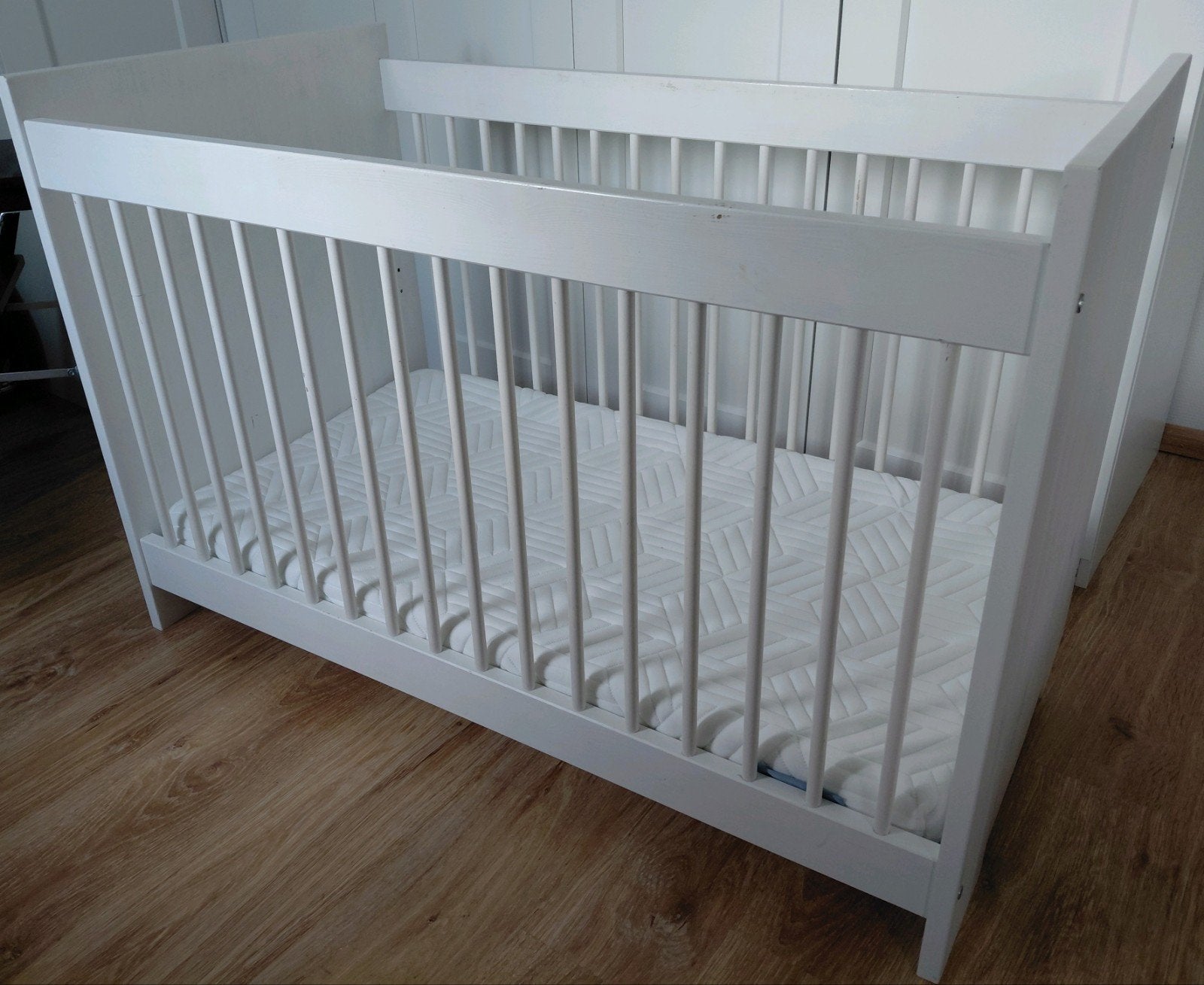 Bopita Ledikant - Wit babybedje, Ophalen, Gebruikt, 70 tot 85 cm, 140 tot 160 cm
