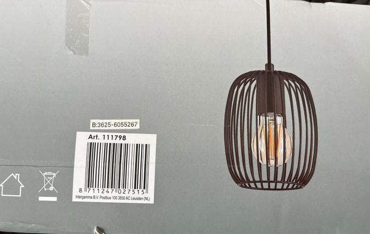 3 leuke hanglampen Nikki, nieuw in doos, Ophalen of Verzenden, Nieuw, Metaal, 75 cm of meer