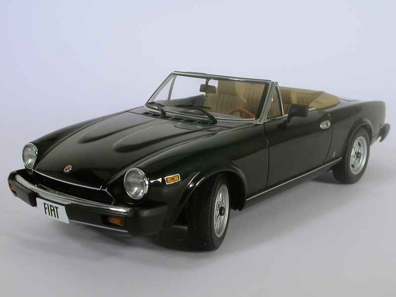 AUTOart - Fiat 124 Spyder - Black (72611)  1:18, Ophalen of Verzenden