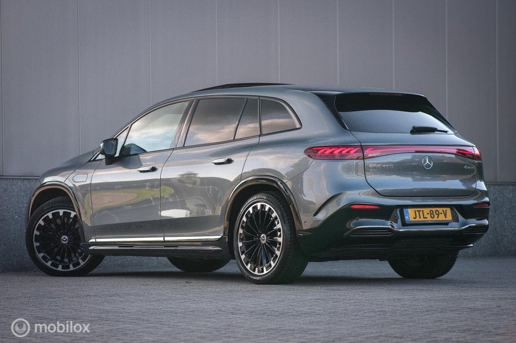 Mercedes EQS SUV 450 4MATIC AMG Line 108 kWh | Burmester | P, Auto's, Mercedes-Benz, Automaat, Zwart, Leder, Vierwielaandrijving