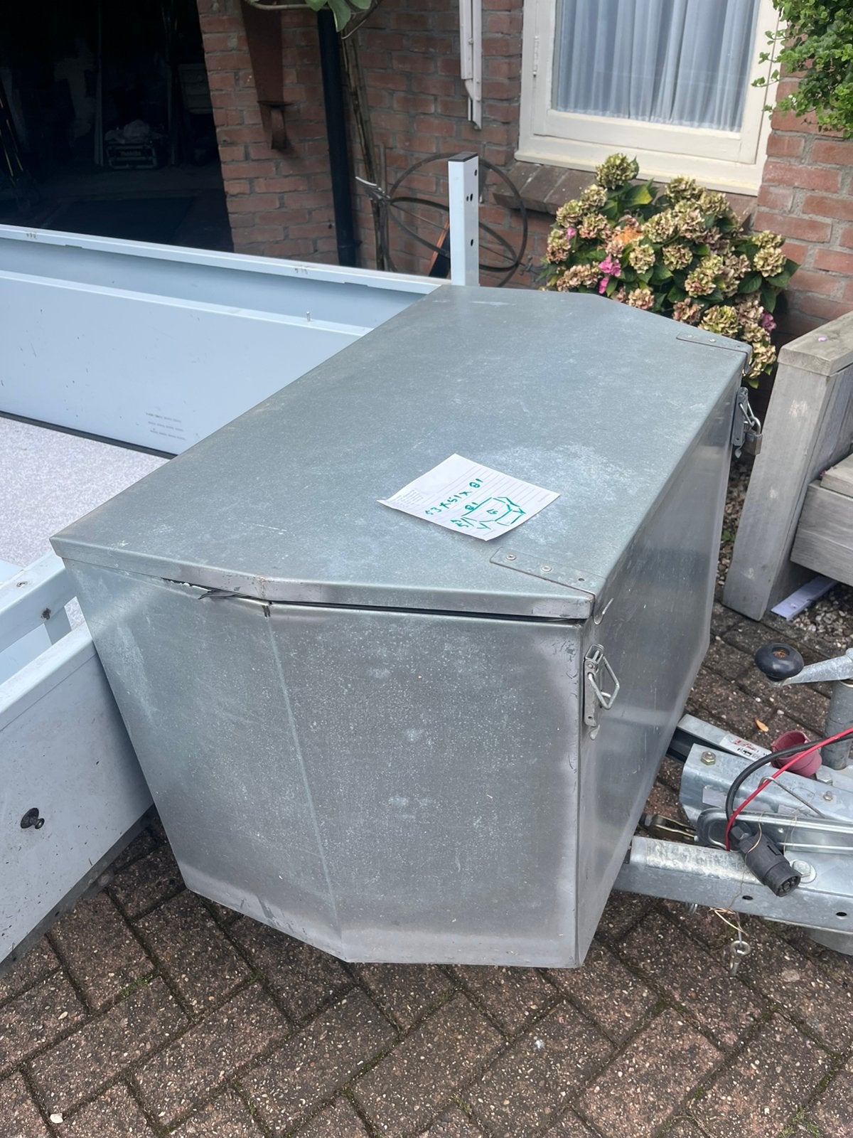 Disselbox voor aanhangwagen, Ophalen, Gebruikt