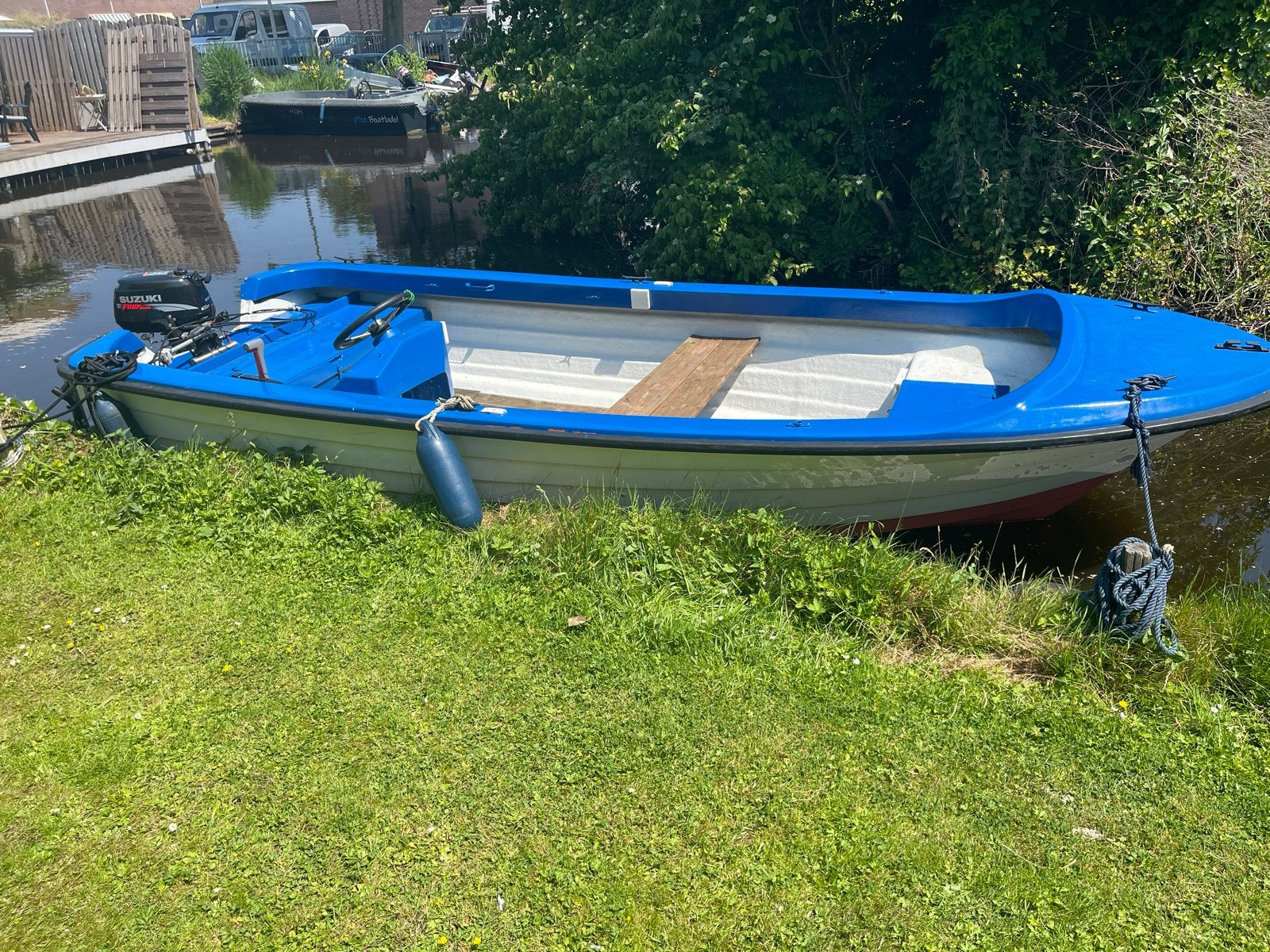 Open bootje met 6 pk Suzuki 4 takt - Den Ilp, Overige merken, Gebruikt, Buitenboordmotor, Benzine