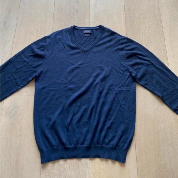 Profuomo xl wol fine merino nieuwstaat, Ophalen of Verzenden, Zo goed als nieuw, Maat 56/58 (XL), Blauw