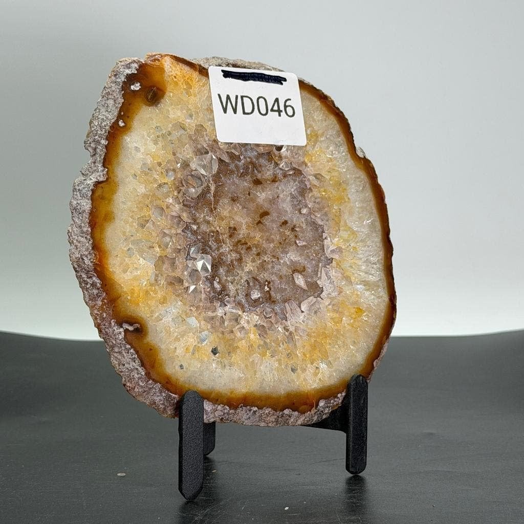 Agaat schijf met standaard, Ophalen of Verzenden, Mineraal