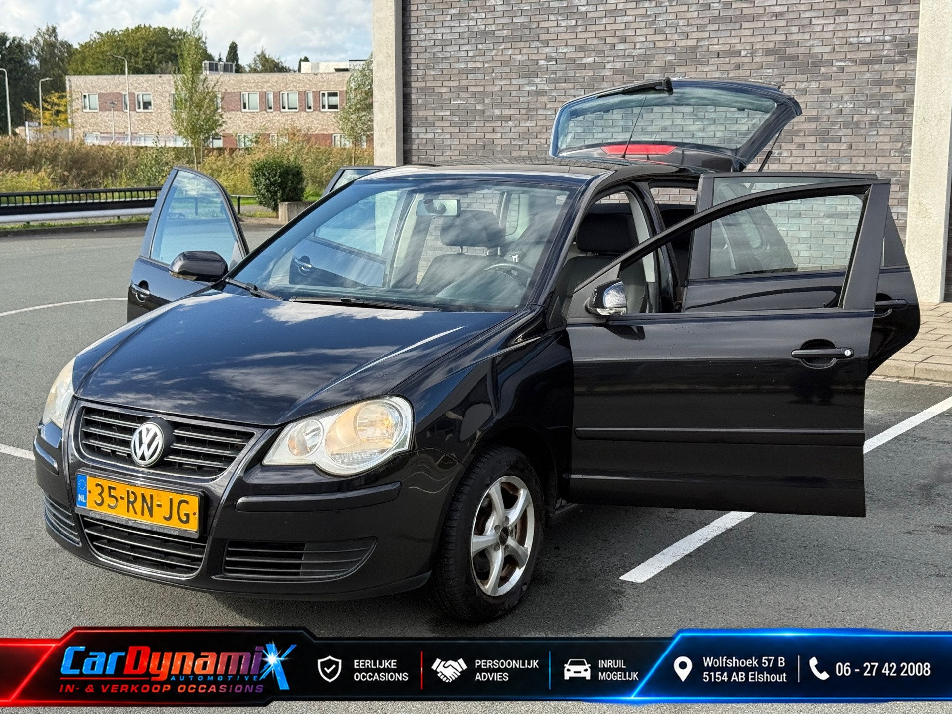 Volkswagen Polo 1.4-16V Comfortline | Distri OK | Ondh OK |, Auto's, Voorwielaandrijving, 15 km/l, Zwart, Origineel Nederlands