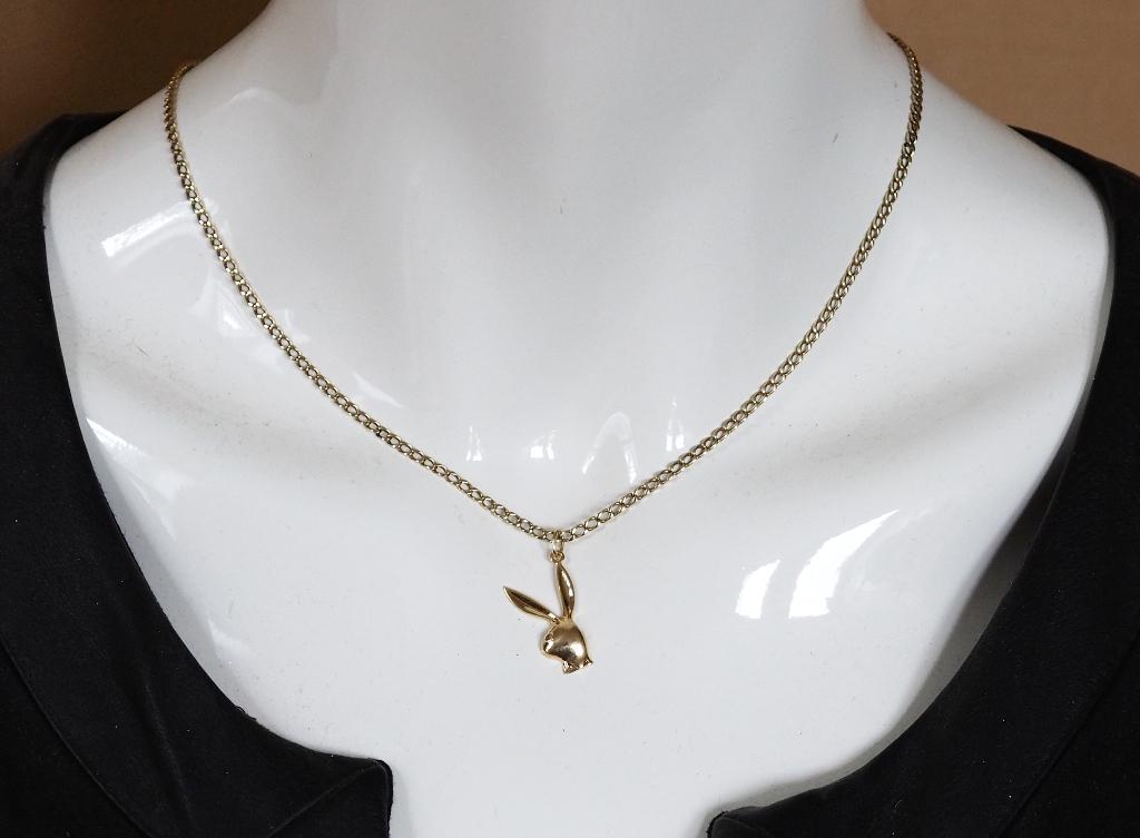 14 krt gouden hanger met konijn, ., Ophalen of Verzenden, Zo goed als nieuw, .