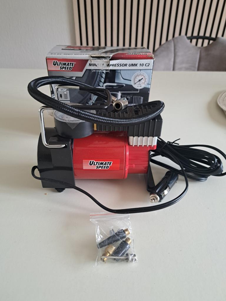 Mini compressor UMK 10C - 12 Volt  - ultimatespeed, Doe-het-zelf en Verbouw, Compressors, Minder dan 25 liter, Ophalen of Verzenden
