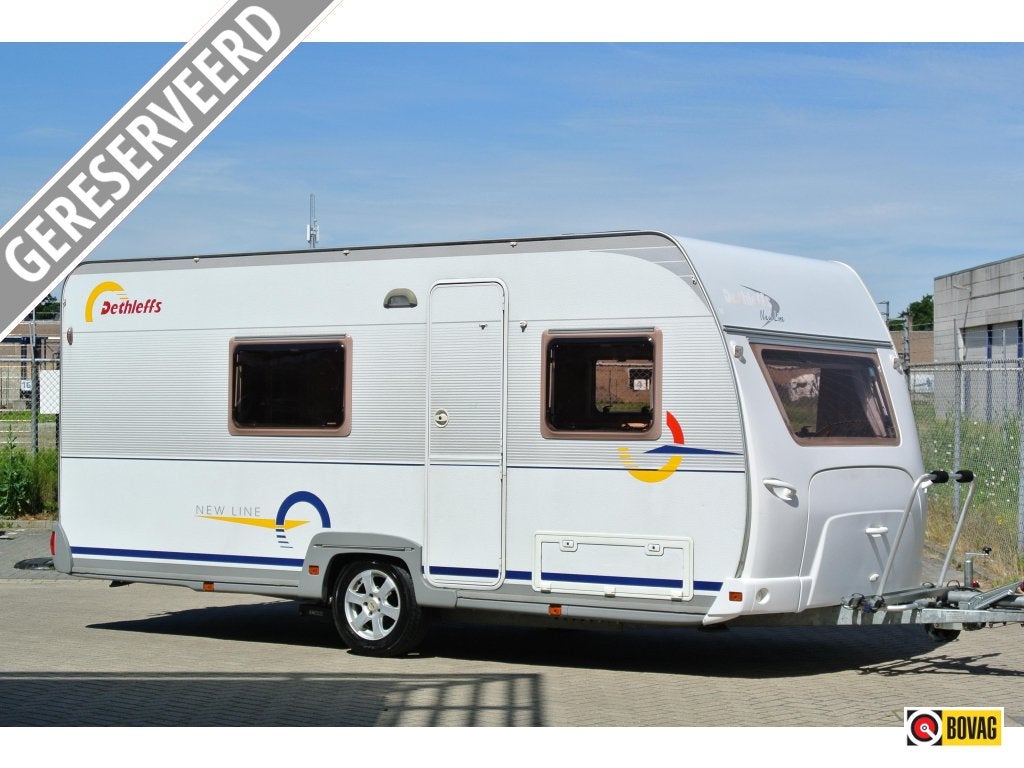 Dethleffs New Line 510 TK|6persoons|Bovag|Voortent|Mover|, Caravans en Kamperen, Rondzit, Bedrijf, Dethleffs, 5 tot 6 meter