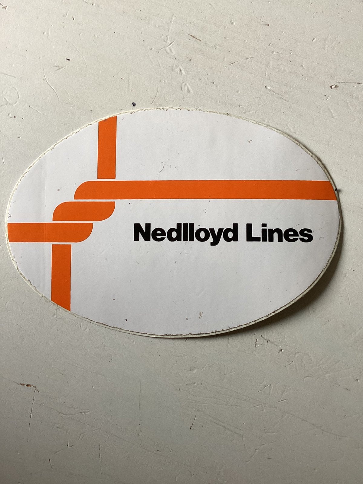 Sticker Nedlloyd Lines, Verzenden, Zo goed als nieuw