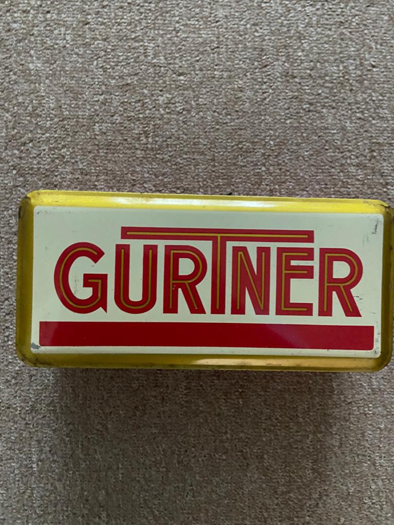 Gurtner bougie blik, Verzamelen, Ophalen of Verzenden, Zo goed als nieuw, Reclamebord