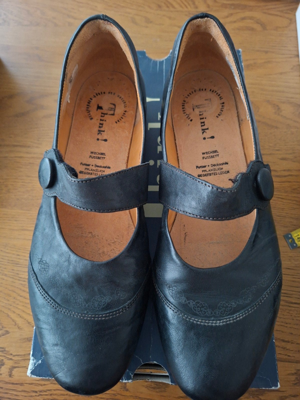 Zwarte Think schoenen, maat 42,5., Think!, Ophalen of Verzenden, Zo goed als nieuw, Zwart