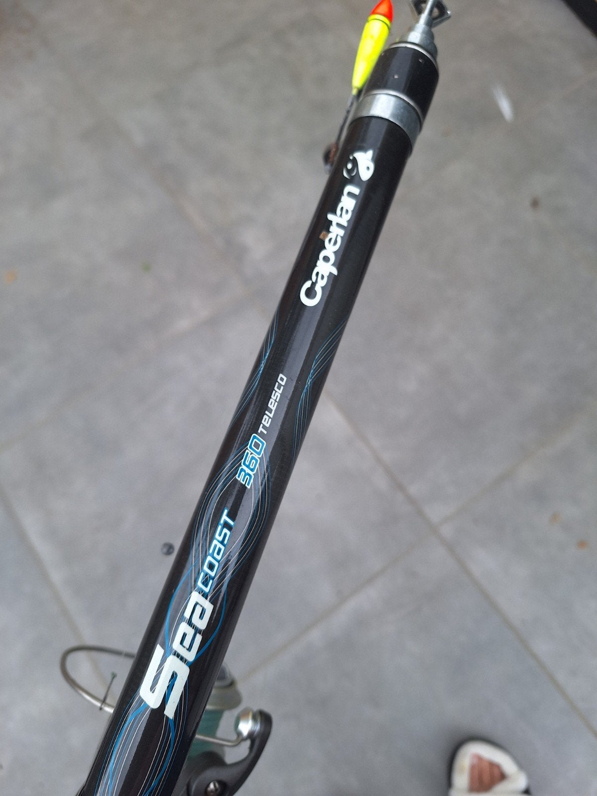 Caperlan Sea Coast 360 Telesco Werphengel met Molen, Watersport en Boten, Hengelsport | Algemeen, Gebruikt, Complete hengel, Ophalen of Verzenden